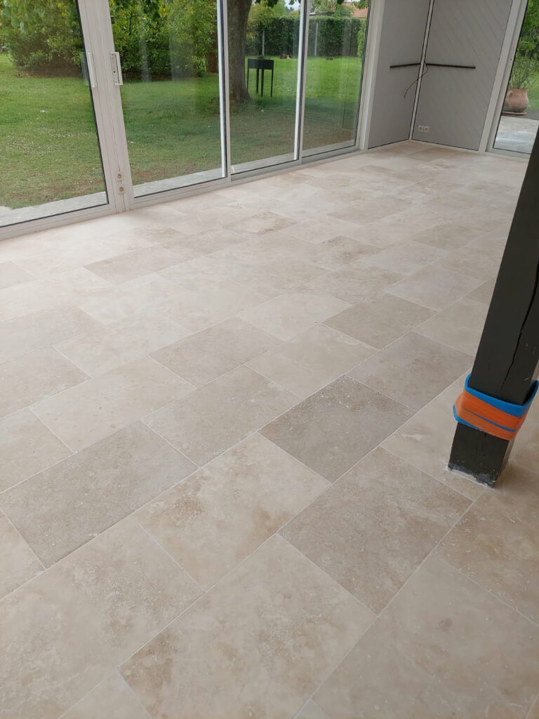 Rénovation d’une dalle a l’intérieur d’une véranda